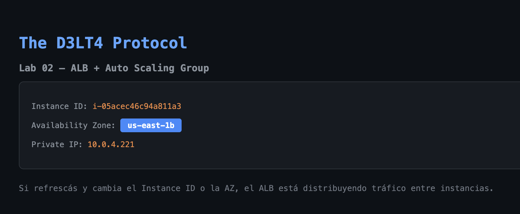 ALB balanceando instancias