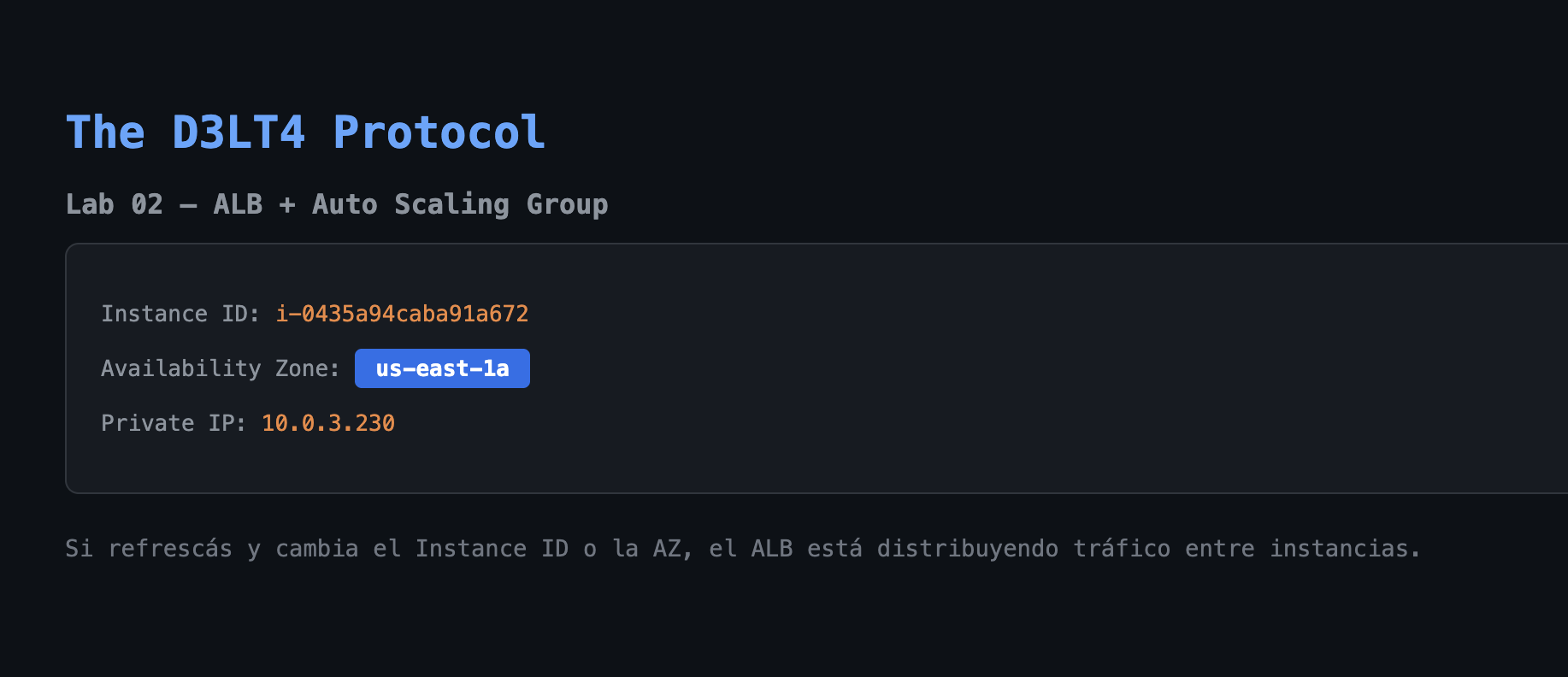 ALB round-robin instancia 1a