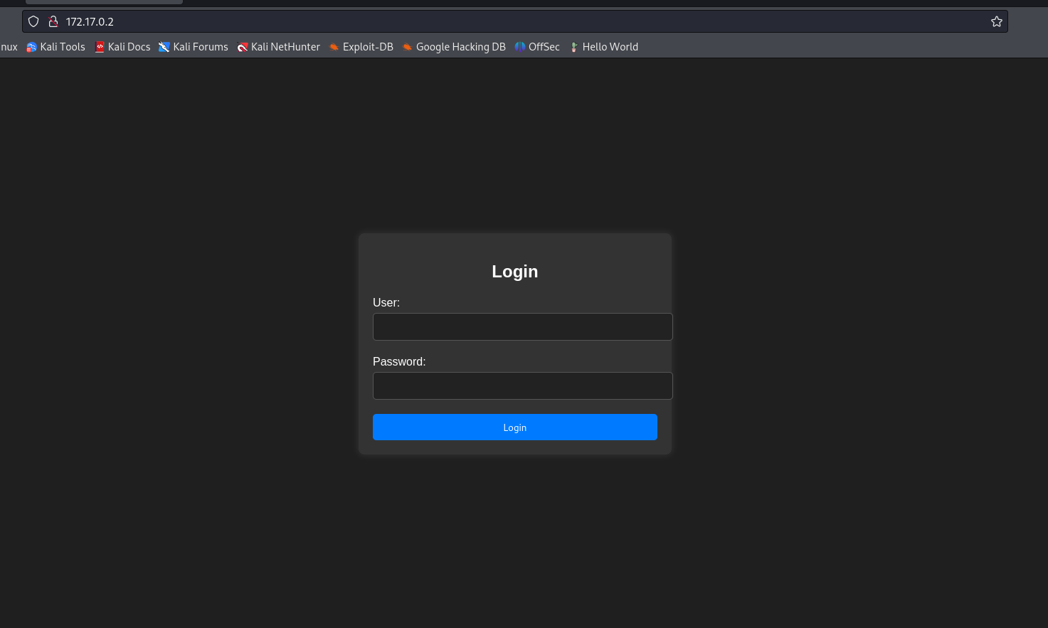 Página de inicio de sesión